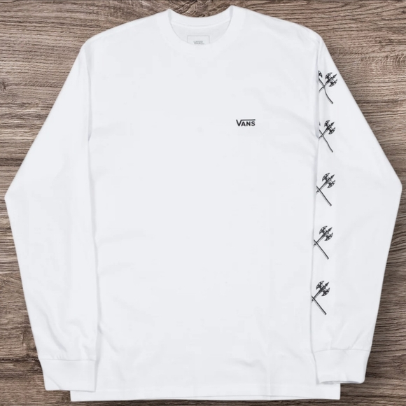 Vans Trujillo Long Sleeve Tee White - Picture 1 of 4